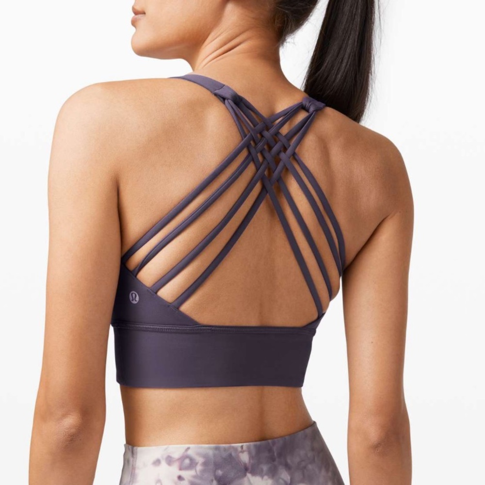 Lululemon Free To Be Wild Long Line Bra Midnight Orchid